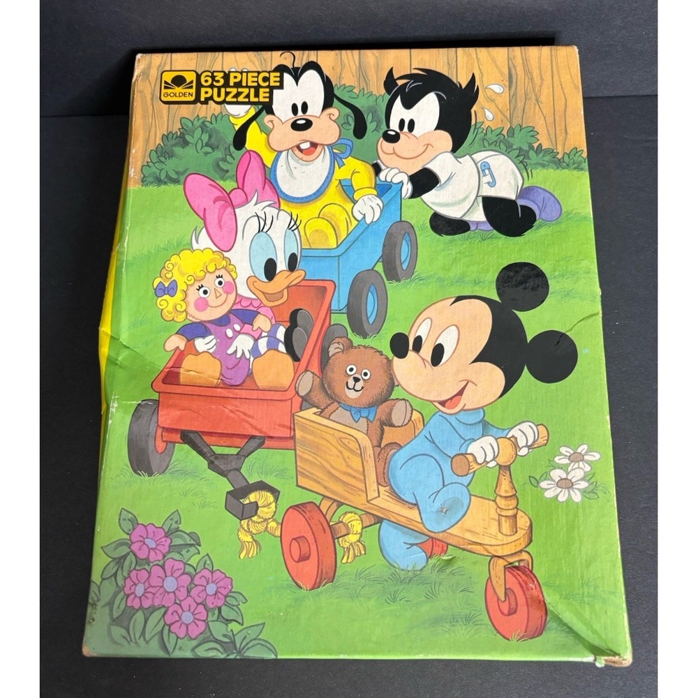 Golden Disney Babies Mickey Mouse Jigsaw Puzzle 63 Pcs Sealed READ Vtg 1984